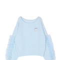 【ちいかわ/dazzlin　specialcollection】フリルスリーブニットプルオーバー