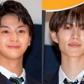 ドラマ「修学旅行で仲良くないグループに入りました」ファンミーティングに出席した藤本洸大と簡秀吉（C）モデルプレス