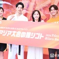 角田夏実、入江陵介、石川佳純（C）モデルプレス