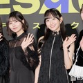 「GROTESQQQUE-グロテスク-」完成披露上映会に出席した井上和、中西アルノ、一ノ瀬美空、冨里奈央（C）モデルプレス