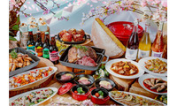 映画「ウィキッド」コラボも！大阪でキャンプ飯×フレンチの贅沢ブッフェ「桜・グランピング」 画像