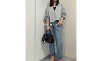 春夏デニムは決めた？足首が出る【GU】ストレートジーンズは、デイリーコーデに活躍しそう！【40代の毎日コーデ】 画像
