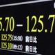 円続落、125円台後半 画像