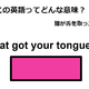 この英語ってどんな意味？「Cat got your tongue? 」 画像