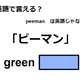 英語で「ピーマン」はなんて言う？ 画像