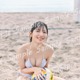 日向坂46河田陽菜、水着姿でビーチバレー満喫 2nd写真集特典ポストカード第2弾公開【テイクオフ】 画像