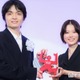 岡山天音、杉咲花サプライズ登場に照れ笑い 次回共演にも言及「恋人にはなれない？」【第63回ギャラクシー賞】 画像