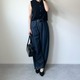 全身【GU】人気アイテムで完成。シルエットがオシャレで脚が長く見えるデニムの着こなし【40代の毎日コーデ】 画像