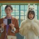 ＝LOVE佐々木舞香、アルパカ役で白戸家のお父さんと初対面 大谷映美里＆野口衣織は「ソフトバンク」CM初出演 画像
