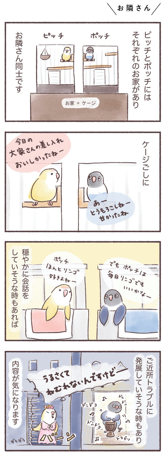 うちのインコたちは今日もおしゃべり